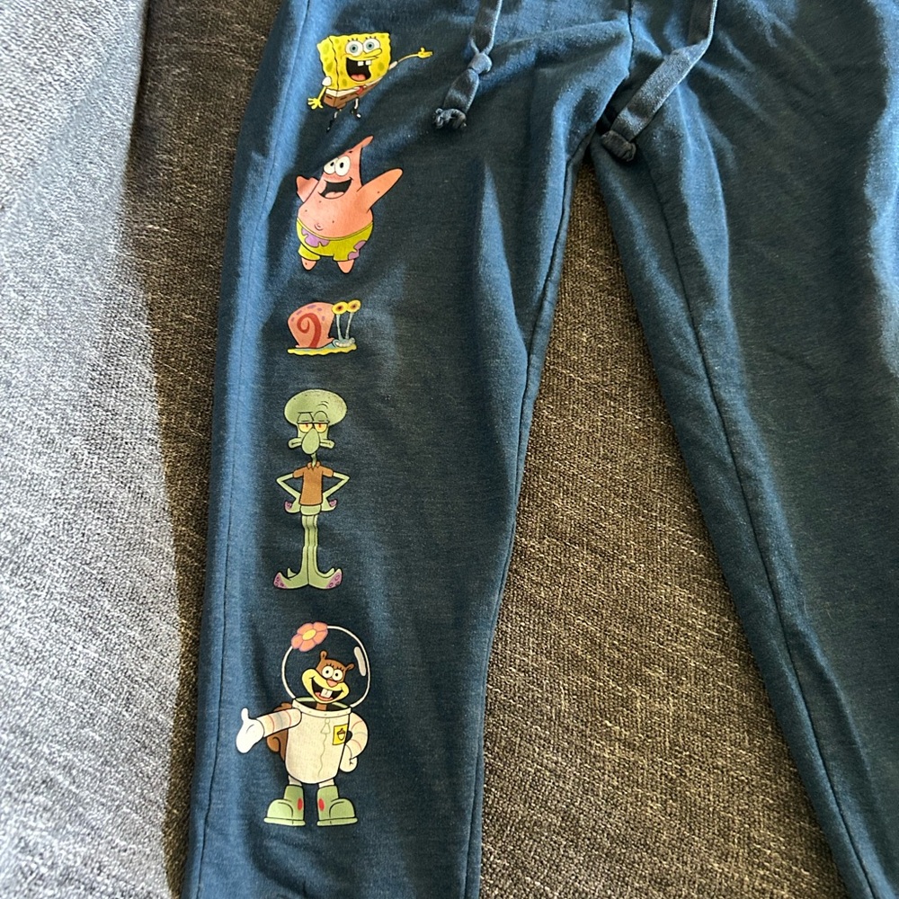 Nickelodeon Sponge Bob Square Pants Joggers Size XS 1